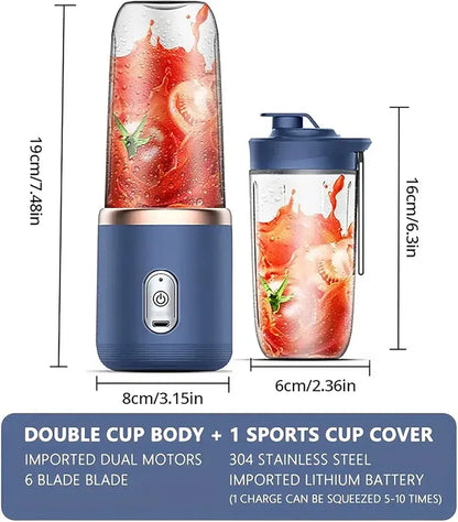 6 Blades - 2 in 1 Rechargeable Electric Juicer