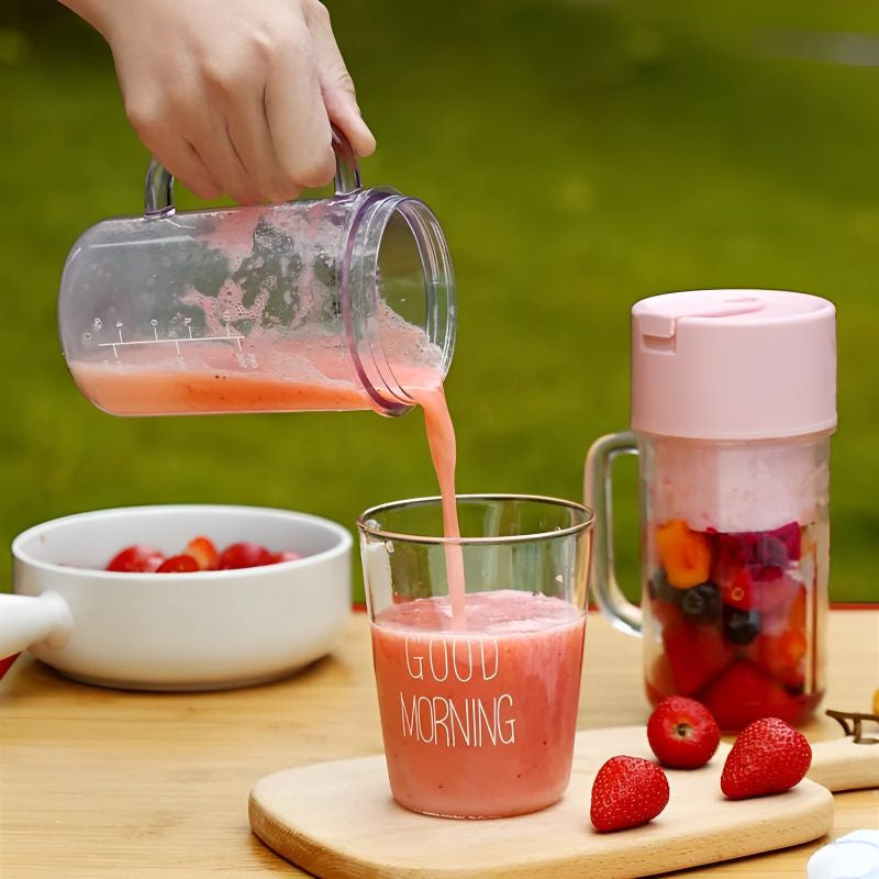 2-in-1  6-Blades Mini Portable Blender Cup