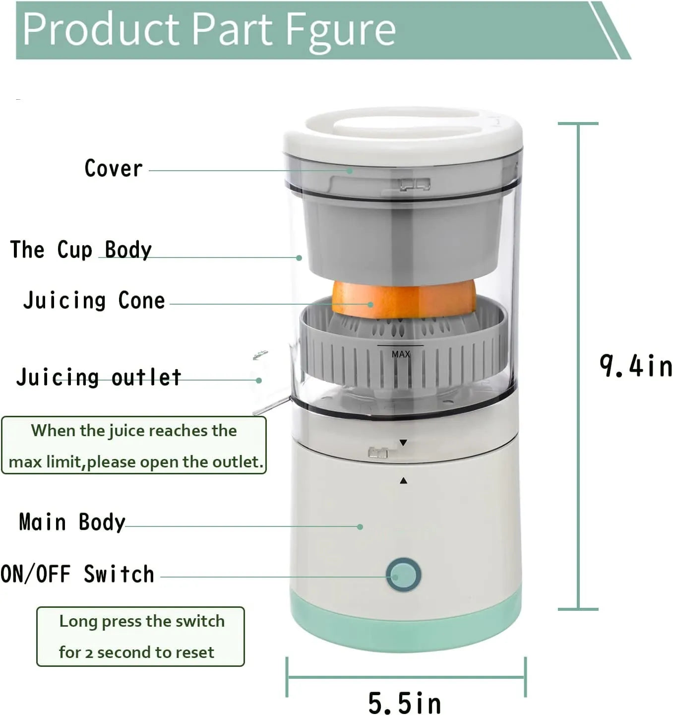Rechargable Electric Citrus Juicer Machines