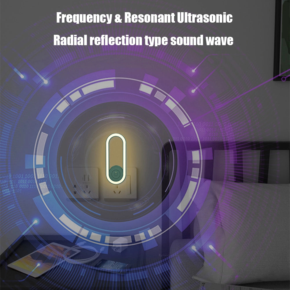 Ultrasonic Mosquitoes Repeller Led Night Light Bugs Killers