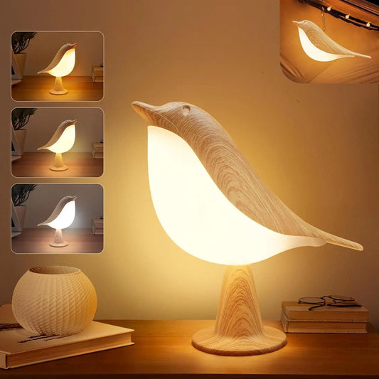 Small Desk Lamp, Bird Cordless Table Lamp