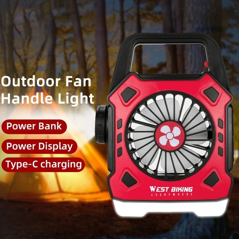 Multipurpose Rechargeable LED Light with Camping Fan