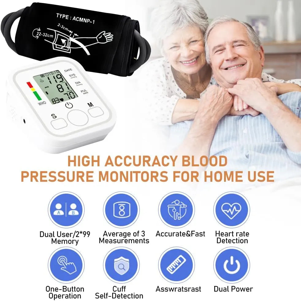 Digital Blood Pressure Monitor – Upper Arm Automatic BP Machine