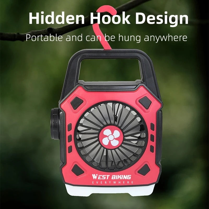 Multipurpose Rechargeable LED Light with Camping Fan