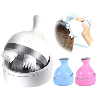 Rechargeable Electric Scalp Massager with 4 Clusters