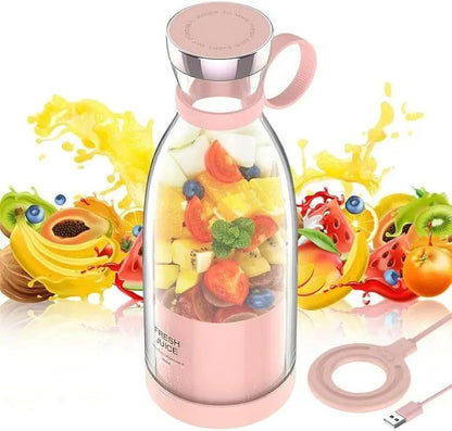 Chargeable 6 Blades 380ml-Portable Juicer Cup & Smoothie Maker