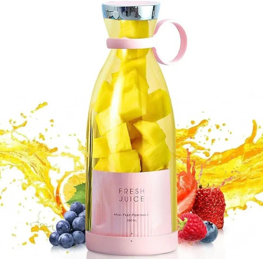 Chargeable 6 Blades 380ml-Portable Juicer Cup & Smoothie Maker
