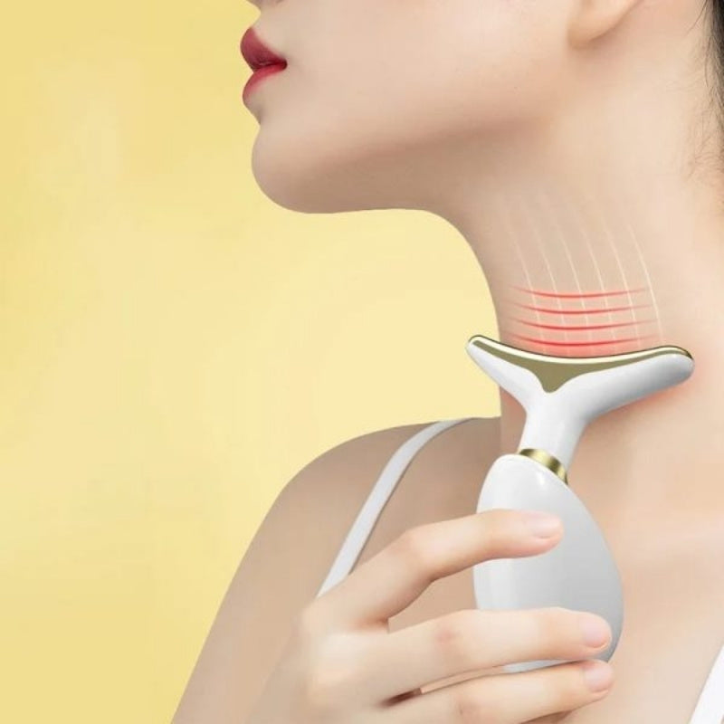 3-in-1 Rechargeable  Anti-Wrinkle Face & Neck Massager