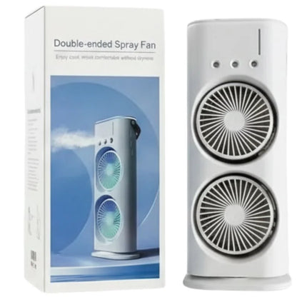 Double Head Mist Fan with Light & Humidifier