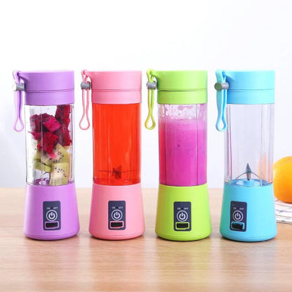 Portable 6-Blade USB Rechargeable Juicer Blender
