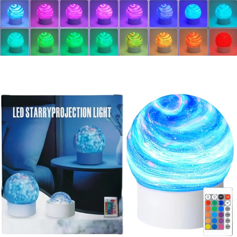 2-in-1 Ocean Wave Projector Light & Aurora Lamp