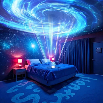 2-in-1 Ocean Wave Projector Light & Aurora Lamp