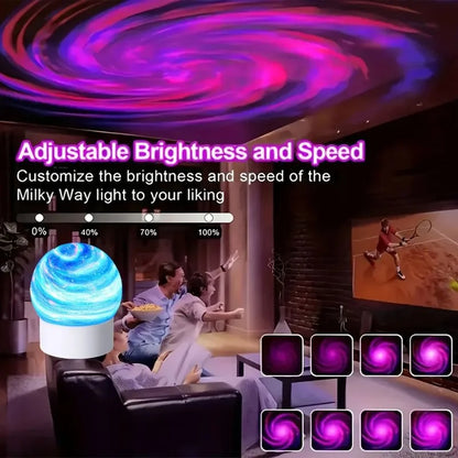 2-in-1 Ocean Wave Projector Light & Aurora Lamp