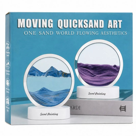 3D Moving Sand Art LED Lamp