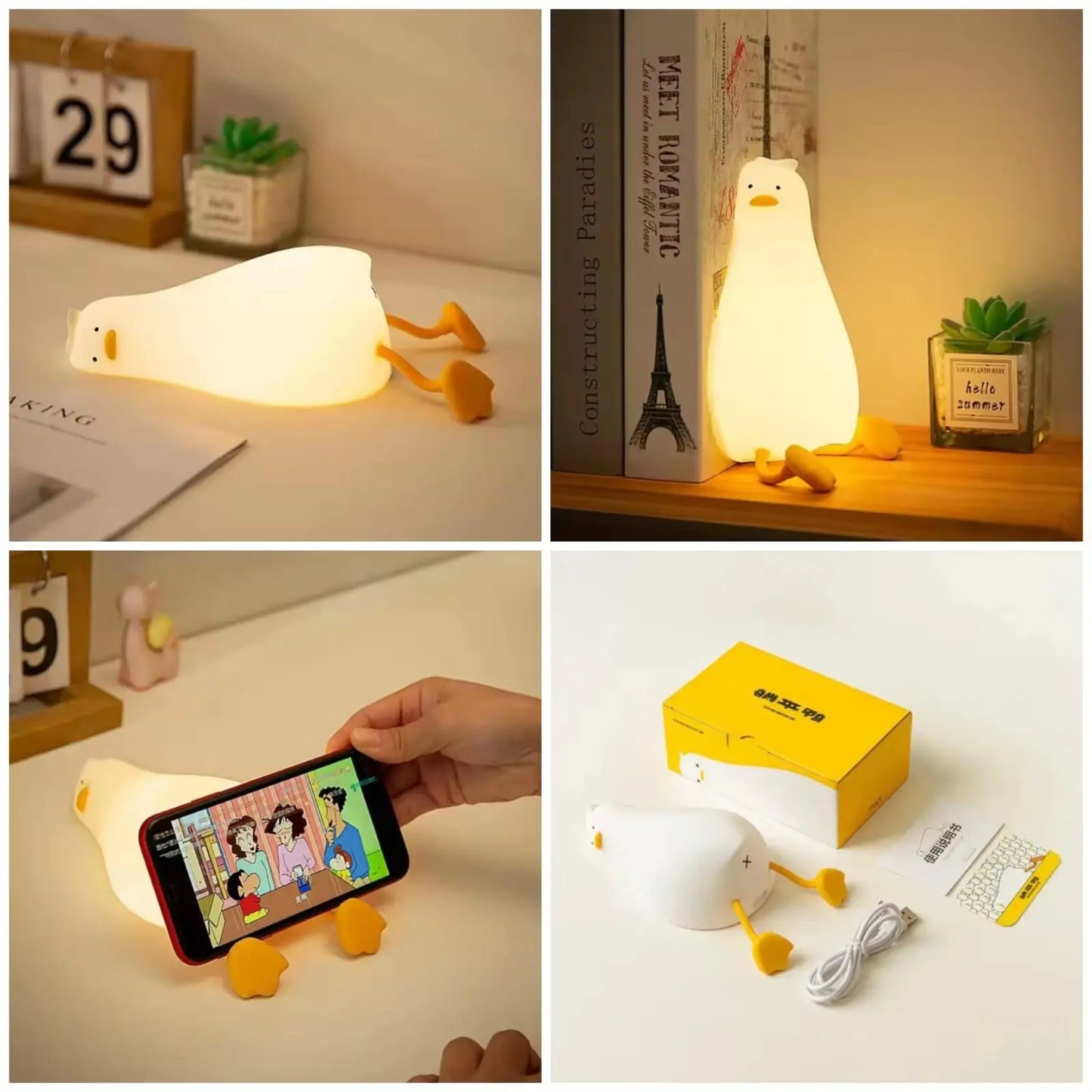 Rechargeable Duck Character Lamp