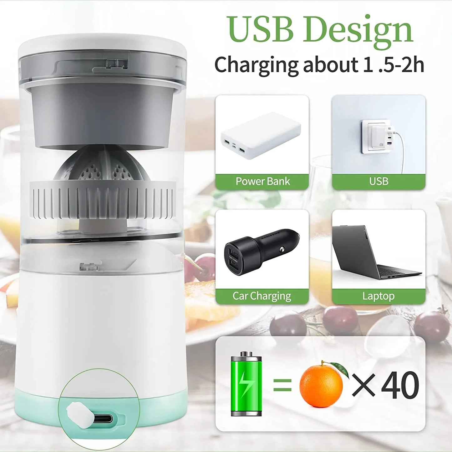 Rechargable Electric Citrus Juicer Machines