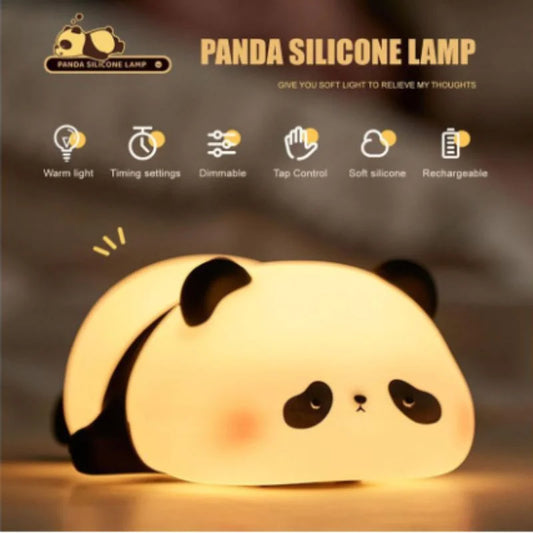 Cute Panda Soft Silicone LED Lamp