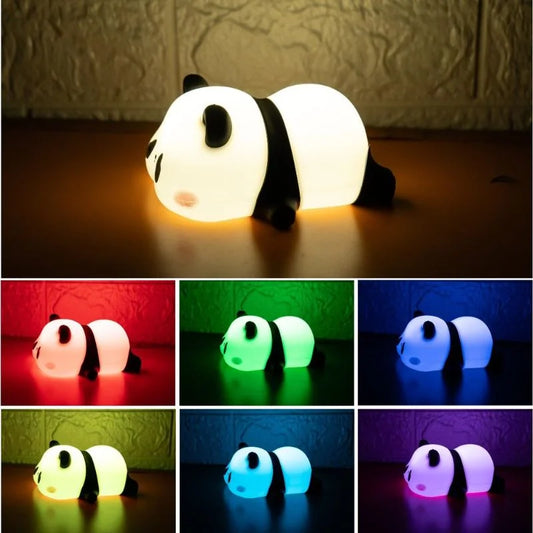 Cute Panda Soft Silicone LED Lamp
