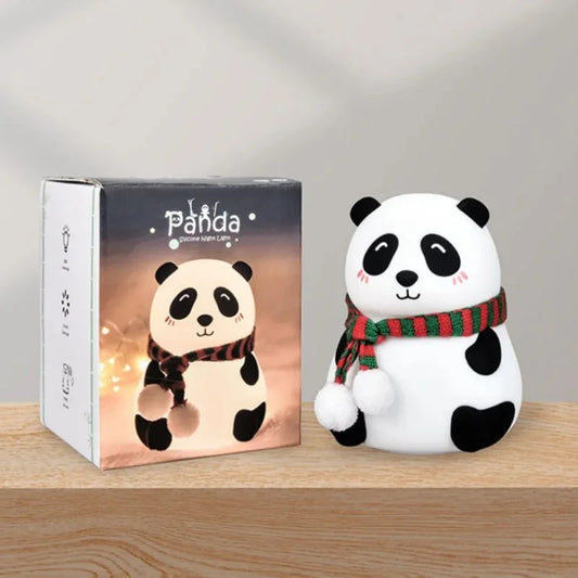 Soft Silicone Rechargeable Panda LED Night Lamp